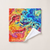 Marbre brillant et coloré (Gant de toilette)