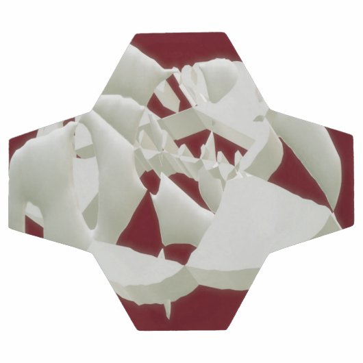 Marbre brisé abstrait art moderne prune blanche (Plat)