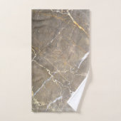 Marbre Brun Moderne de Style Pierre Marble à Motif (Serviette à main)