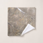 Marbre Brun Moderne de Style Pierre Marble à Motif (Gant de toilette)