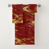 Marbre Chic Rouge Or Faux (En situation)