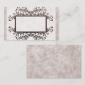 Marbre clair Tan Cartes de visite plus grand (Devant / Derrière)