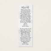 Marbre commémoratif 3 Photo Signet de prière funér (Dos)