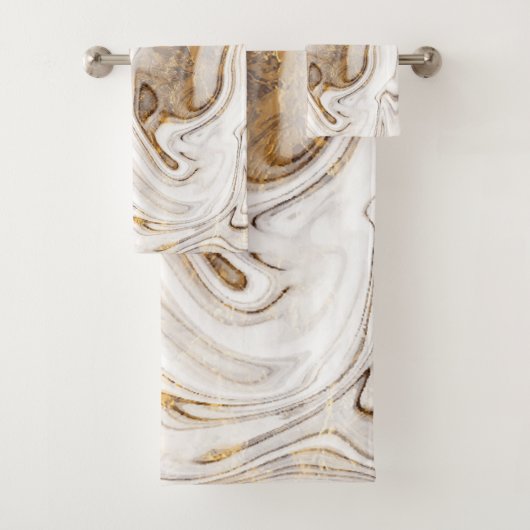 Marbre Cool blanc or tendance (En situation)