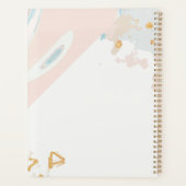 Marbre Corail Bleu Monogramme Tendance (Dos)