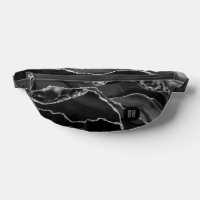 Marbre d'agate noir argenté élégant 