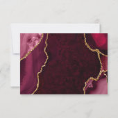 Marbre d'agate rouge et or RSVP (Dos)