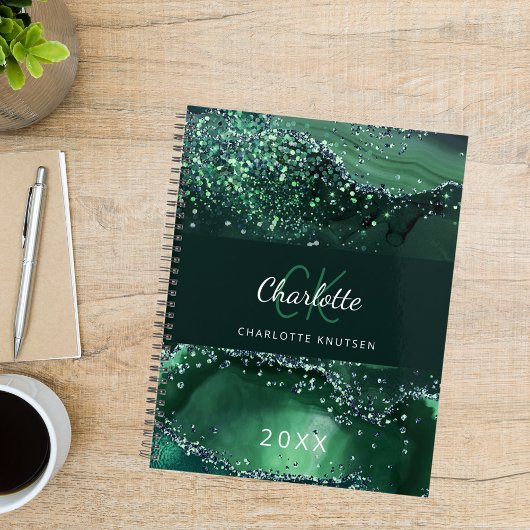 Marbre d'agate verte monogramme 2026