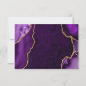 Marbre d'agate violet et or RSVP (Dos)