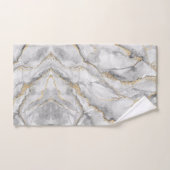 Marbre d'argent blanc or assez (Serviette à main)