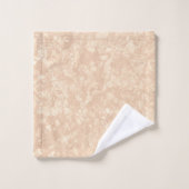 Marbre de crème beige clair Terrazzo Texture (Gant de toilette)
