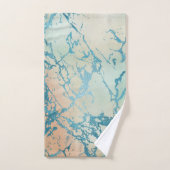 Marbre de luxe | Belle veine Turquoise jaune et co (Serviette à main)