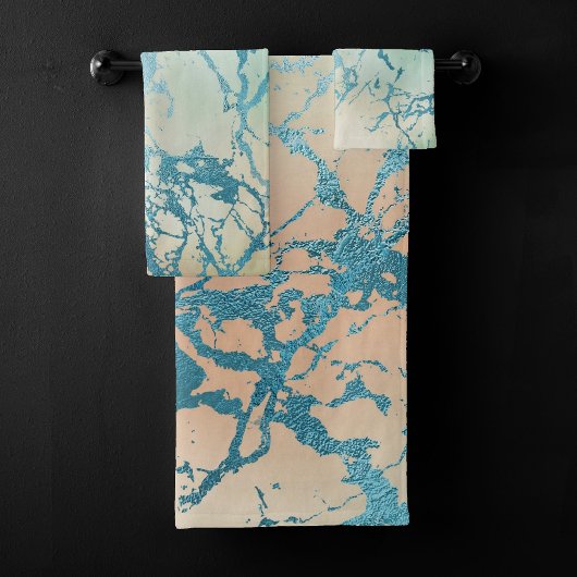 Marbre de luxe | Belle veine Turquoise jaune et co