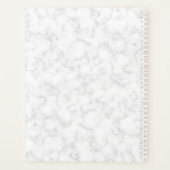 Marbre de luxe Rose Gold Designer Planner (Dos)