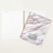 Marbre de luxe Rose Gold Metallic Business (Devant avec enveloppe)