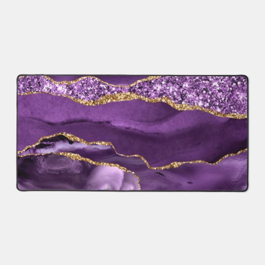 Marbre de Parties scintillant d'or violet Agate (Recto)