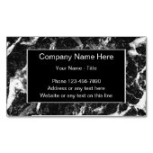 Marbre de pierre Carte de visite Magnets (devant)