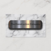 Marbre de pierre classique look Carte de visite mo (Devant)