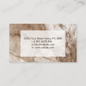 Marbre de Taupe et carte de visite abstrait or (Dos)