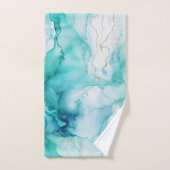 Marbre d'encre Mint Aqua (Serviette à main)