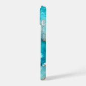 Marbre d'Océan Turquoise de Luxe avec Vagues de Fe (Côté gauche)