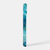 Marbre d'Océan Turquoise de Luxe avec Vagues de Fe (Côté droit)