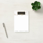 Marbre d'or blanc élégant moderne - Notes Post-it® (Bureau)