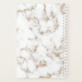 Marbre d'or blanc moderne - Planificateur (Dos)