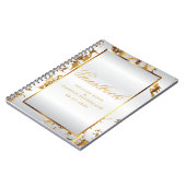 Marbre d'or et Satin blanc - Livre d'or (Côté gauche)