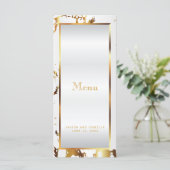 Marbre d'or et Satin blanc - Menu (Debout devant)
