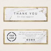 Marbre d'or moderne luxe affaires merci (Devant & derrière)