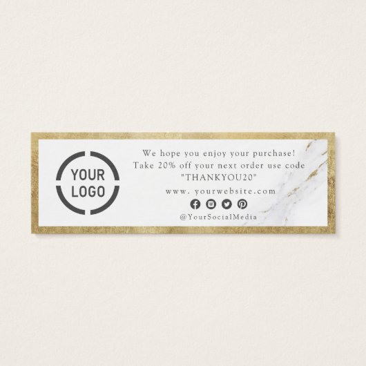 Marbre d'or moderne luxe affaires merci (Dos)