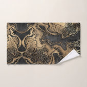 Marbre d'or noir assez (Serviette à main)