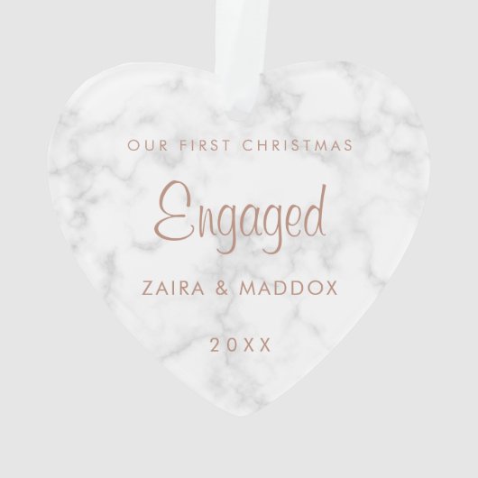 Marbre d'or rose Notre premier Noël engagé (dos)