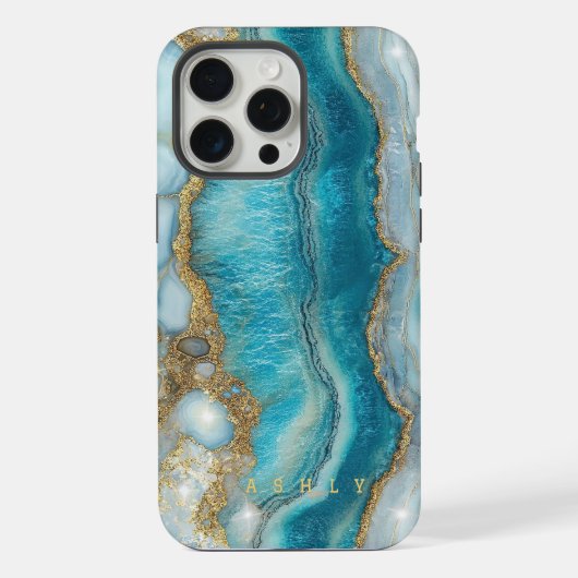 Marbre d'or turquoise moderne (Verso)