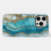 Marbre d'or turquoise moderne (Verso Horizontal)