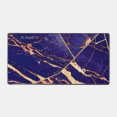 Marbre d'or violet profond et Rose Ajouter le nom (Recto)