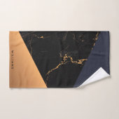 Marbre doré géométrique (Serviette à main)
