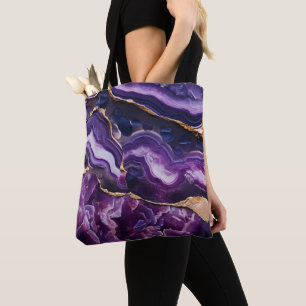 Marbre, effet violet sur tout le sac fourre-tout i