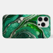 Marbre élégant argent vert moderne (Verso Horizontal)