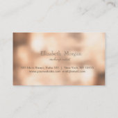 Marbre élégant, Carte de fidélité Stone Bokeh (Dos)