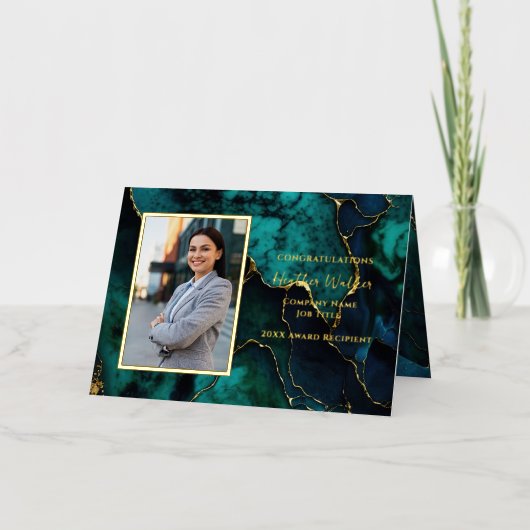 Marbre élégant | Carte de place d'invité honorée (Recto)