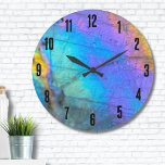 Marbre élégant coloré<br><div class="desc">La superbe photo en pierre de labradorite en arc-en-ciel colorée en arc-en-ciel offre un cadre parfait pour un design simple et moderne. Il s'agit d'un closep d'une véritable pierre naturelle en labradite avec le bleu, le violet, le rose, le jaune et le vert. Ils peuvent être utilisés pour n'importe quelle...</div>