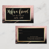 Marbre élégant, Parties scintillant, Carte de réfé (Devant / Derrière)