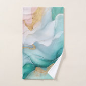 Marbre émeraude et or (Serviette à main)