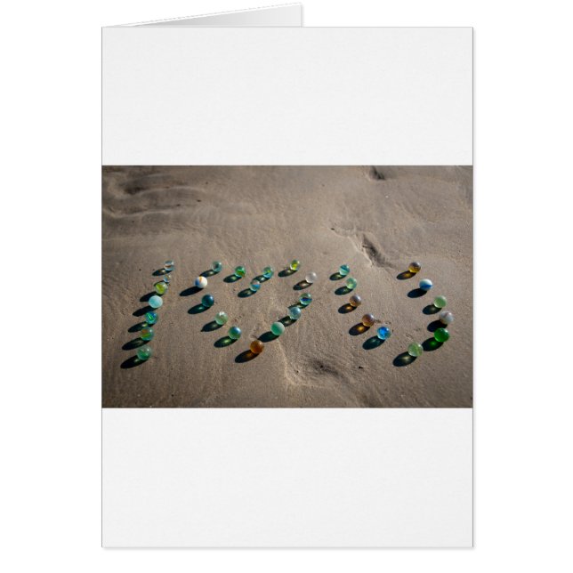 Marbre en verre de mer en abondance (Devant)