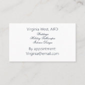 Marbre et Carte de visite de granit professionnel (Dos)