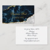 Marbre et Carte de visite de granit professionnel (Devant / Derrière)