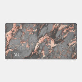 Marbre et monogramme gris Rose or (Recto)