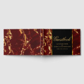 Marbre et noir rouge et or profond - Livre d'or (Complet)